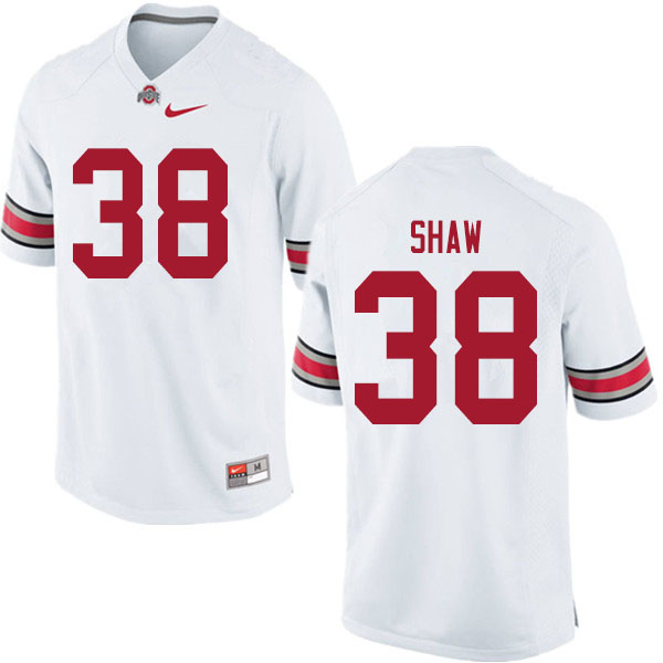 Men #38 Bryson Shaw Ohio State Buckeyes College Football Jerseys Sale-White